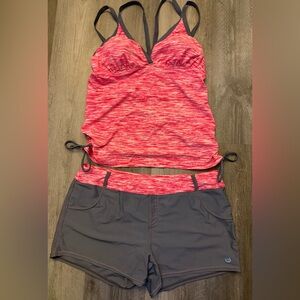 Stylish Women's Tankini swimwear with boy shorts